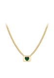 Gaya Leo E-Commerce Ltd. Gaya Necklace Gold Green