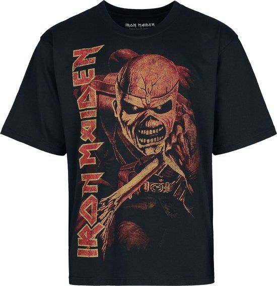Iron Maiden Big Trooper Heren T-shirt - Zwart - S