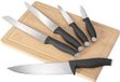 Berlinger Haus Set van 5 Keukenmessen met Plank BH-2961 Antraciet