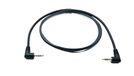 System-S Audio jack kabel 100 cm 3,5 mm 3-polige stekker naar stekker hoek AUX adapter