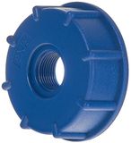 Garronda adaptateur IBC S60x6 - filetage femelle 1/2 pouce - capuchon de raccordement IBC - pour réservoir d'eau et cuve de récupération d'eau de pluie - adaptateur en plastique - conteneur IBC Mauser - GD-0210