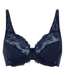 Hunkemöller Dames Lingerie Niet-voorgevormde beugel bh Diva - Blauw - maat H75
