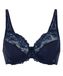 Hunkemöller Dames Lingerie Niet-voorgevormde beugel bh Diva - Blauw - maat H75