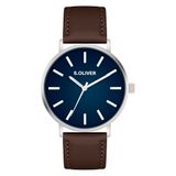 s.Oliver herenhorloge - Rond - IP Groen - 40 mm