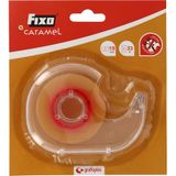 Fixo Caramel Plakbanddispenser, transparant, 19 mm x 33 m
