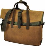 Harold's Leren Business tas Laptoptas met laptopvak Twister Businessbag Natur Bruine