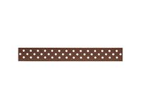 Dollar Ribbon Brown White Dots 0,95 cm x 1,22 m