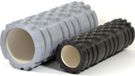 ENERO FIT Rouleau de yoga DUO, gris, 33x14 cm, noir, 30x9,5 cm