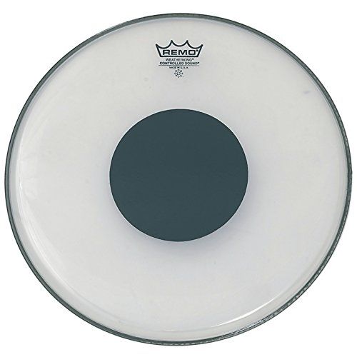 Remo CS Ambasador Clear 20", zwart Dot, basDrum Batter - Bass drumvel