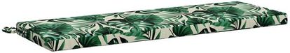 vidaXL Bankkussen SOEST 100% Polyester Bladpatroon 100 x 40 x 5 cm