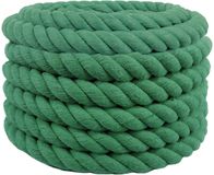 vidaXL Katoenen Touw 36 mm 10 m Groen 100% Katoen