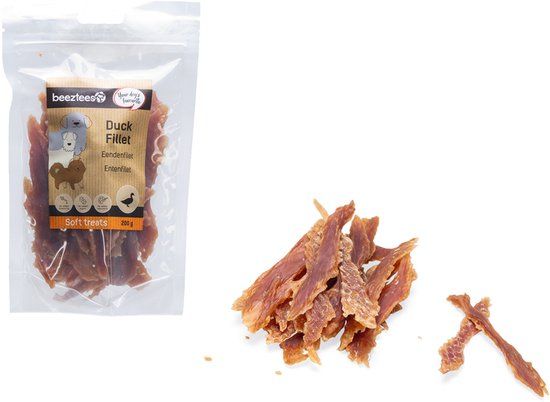 Beeztees Tasty Treats Eendenfilet - Hondensnacks - Hondenkoekjes - Hondensnoepjes - 200 gram