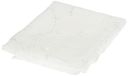 Douceur d'Intérieur Paar Rechte Lussen 2 x 60 x 120 cm Zand Geborduurd Kleine Bloem Wit/Wit