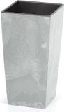 Deuba Bloempot Beton Design 91L Grijs, 40 x 40 x 75 cm