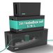 ACROPAQ Kabelbox Set – 3-in-1, Groot (40,6 x 15,6 x 13,4 cm), Medium (32 x 13,2 x 12,7 cm), Klein (23,5 x 12 x 11,5 cm), Kunststof, Zwart