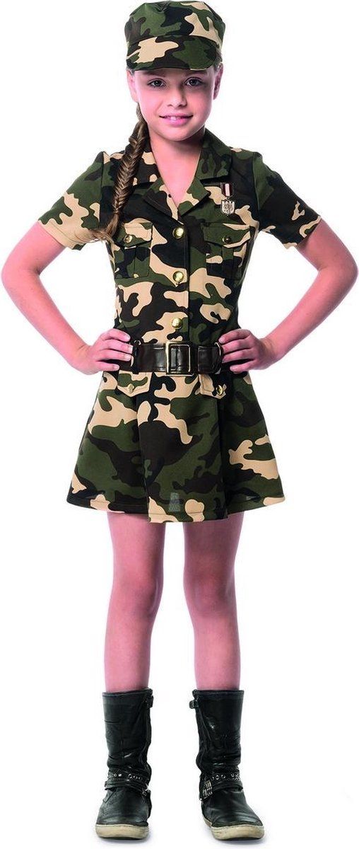 Feestbeest.nl Army Girl Camouflage Polyester - 8718348075322
