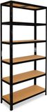 Shelfplaza BLACK metalen stellingkast - 200x90x40 cm - zwart - 6 planken