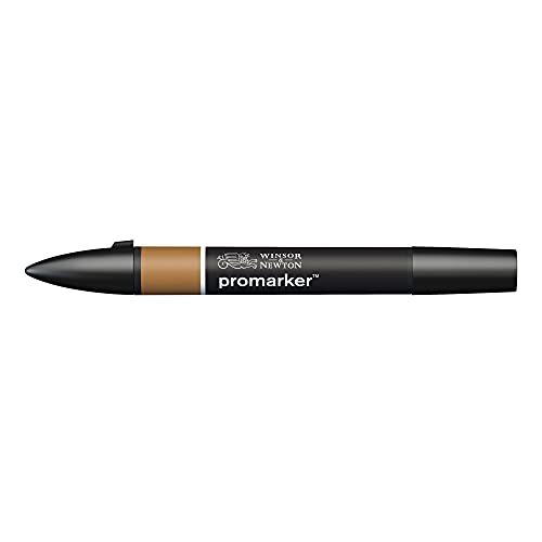 Winsor & Newton 0203635 Promarker, professionele layoutmarker - 2 punten, fijn en breed voor tekeningen, ontwerp en lay-outs - Hazelnut