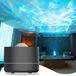 Humidificateur Diffuseur d'arômes - Projecteur d'étoiles et lumière d'océan - 200 ml - 7 couleurs - Noir