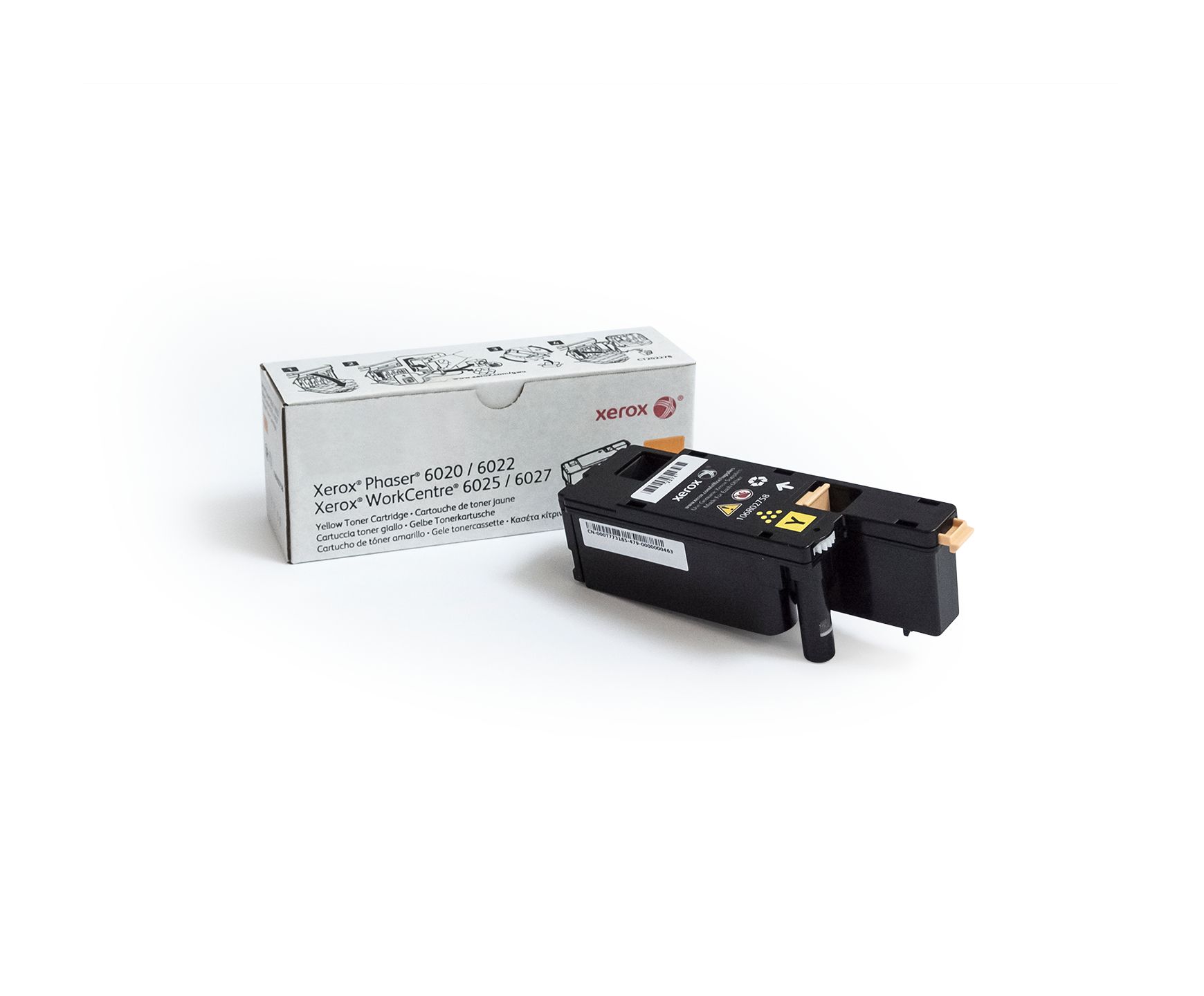 Xerox Phaser 6020/6022 / WorkCentre 6025/6027 - Gele Standaardcapaciteit Tonercartridge (1.000 pagina's)