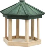vidaXL Vogelvoeder achthoekig 33x30 cm massief vurenhout