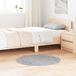 vidaXL Tapis shaggy antidérapant gris 90 x 90 cm PP