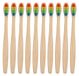 20 Pièces Brosse à Dents en Bambou avec Étui, Biodégradable