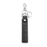 Juventus Sleutelhanger Saffiano Slim 100% leer, Zwart, Eén maat