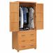 vidaXL - Opslag - Meubel - Set - 2 - st - Bruin - 80 - x - 50 - x - 180 - cm - Massief - Eikenhout