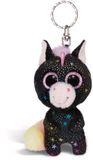 62591 NICI Glubschis 62591 Vita-Mi eenhoorn pluche sleutelhanger, 9 cm, zwart