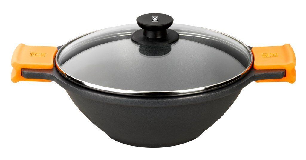 Bra Efficient - Pan - 24 cm - 3.0 liter - Zwart/Oranje
