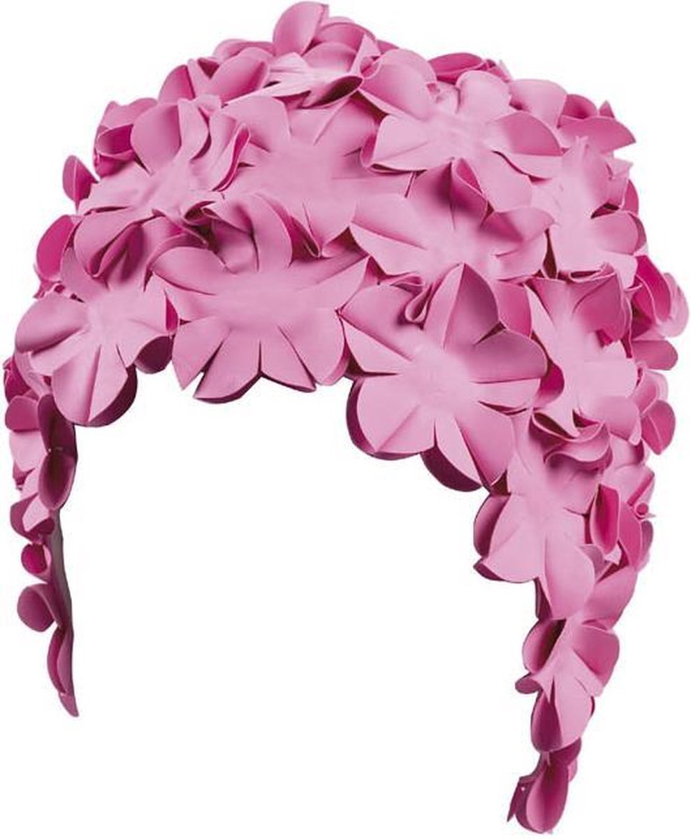 Beco badmuts dames rubber roze bloemetjes