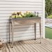 Prolenta Maison Exclusive - Bloembak voor de tuin, 100,5 x 40,5 x 90 cm, verzink staal