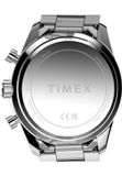 Timex Ridgefield Chronograph Quartz Chronograaf Horloge Zilverkleurig En Groen Kast Gemaakt Van 100% Roestvrij Staal En Een Armband Van 100% Roestvrij Staal 42 TW2Y56900AJ, TW2Y62100AJ