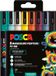Posca Uni POSCA marqueur de peinture PC-3M | 1 | 5 mm | étui de 8 pièces en couleurs Rétro assorties