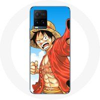 Maniacase Etui voor Vivo Y21s 2021 / Y21 2021 Manga One piece Luffy Anime