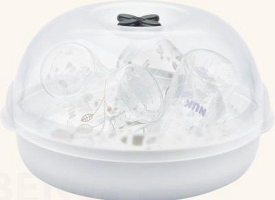 NUK Micro Express Plus Magnetron Sterilisator - Wit - Voor 4 Flessen