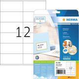 Herma 4363 universele etiketten A4, 32 stuks (105 x 48 mm, 300 vellen, papier, premium wit) zelfklevend, bedrukbaar, permanente klevende adreslabels, wit