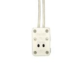 Leviton 80050-500 Miniature Bi-Pin Quartz Lampholder, White