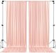 AK TRADING CO. IFR polyester achtergrond gordijnen met roedezak 3 x 3 m voor huwelijksceremonie, feest, raamdecoratie, lichtroze