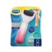 Scholl Elektrische voetvijl glad fluweel met peelingkop, roze