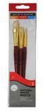 Eenvoudig Daler Rowney White Bristle Short Handled, 3-delige set