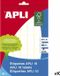 Merkloos Apli Klevende etiketten APLI 10 Wit Papier 10 Lakens 12 x 30 mm