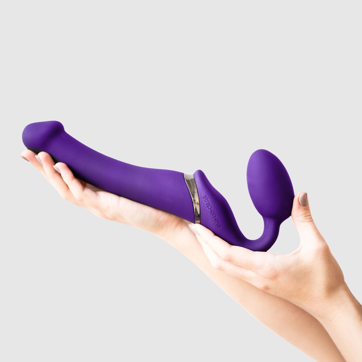 Strap-On-Me Vibrating Remote Controlled 3 Motors Purple Silicone Fantasy Dildo