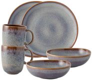 like. Villeroy & Boch Lave ontbijtset van aardewerk, 6-delig, beige