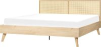 Beliani MONPAZIER - Tweepersoonsbed - 180x200cm - Licht Hout - Lattenbodem