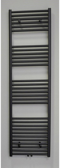 Sanicare Sanicare middenaansluiting recht designradiator 160x45cm zwart mat HRM451600A