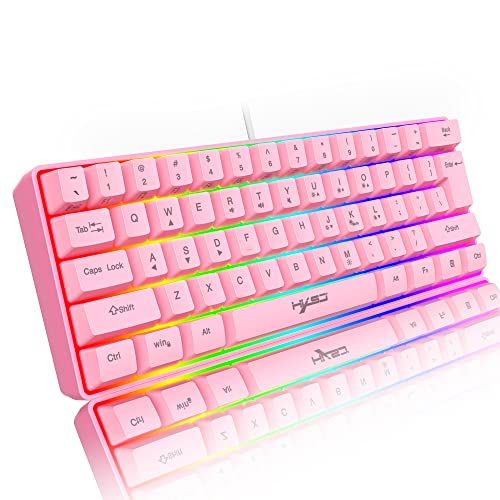 Kuiyn 60% bedraad RGB-gamingtoetsenbord