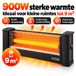 ICQN Chauffage infrarouge - 900W - Portable - Protection anti-basculement - Noir