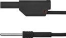 Schützinger câble adaptateur fiche 4 mm fiche 4 mm 50,00 cm noir 1 pièce